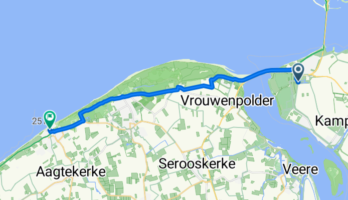 Waterlijn, Kamperland nach Strand Domburg, Domburg