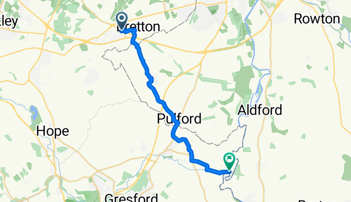 Whitley Drive, Chester to Almere Ferry Road, Wrexham