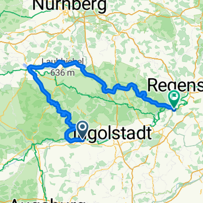 Von Neuburg an der Donau bis Saal an der Donau