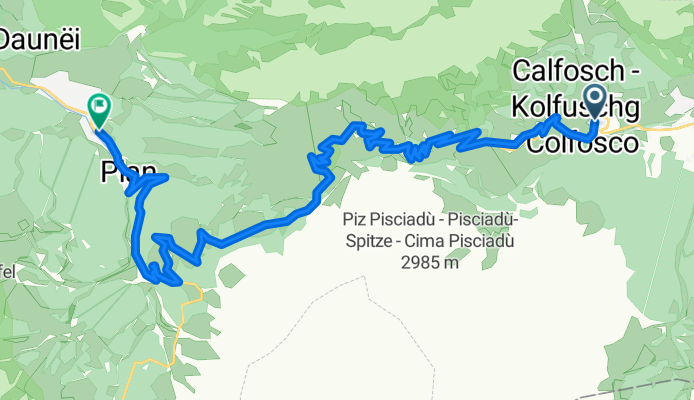 Strada Sorà, Corvara in Badia to Strada Mëisules, Selva di Val Gardena