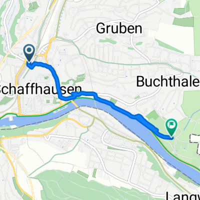 Bahnhofstrasse, Schaffhausen nach Windeggstieg, Schaffhausen
