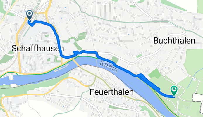Bahnhofstrasse, Schaffhausen nach Windeggstieg, Schaffhausen