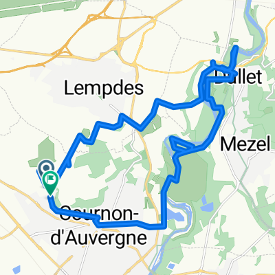 Cournon-d'Auvergne à Rue du Liseron, Cournon-d'Auvergne
