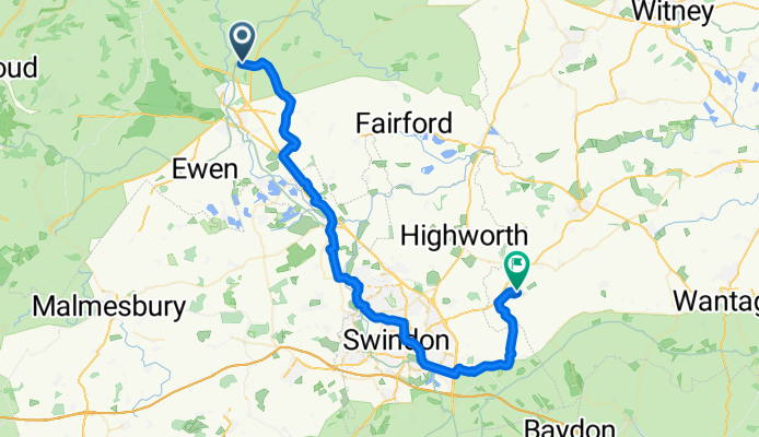 From Cirencester to Swindon