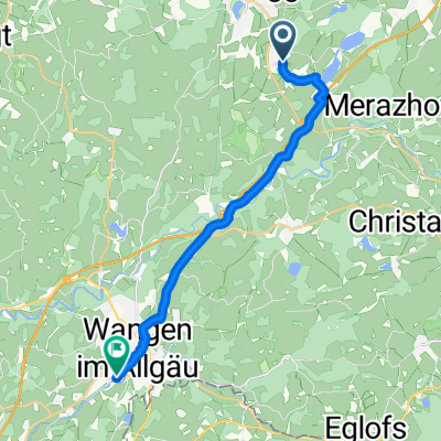 Raiffeisenstraße, Kißlegg nach Auwiesenweg, Wangen im Allgäu