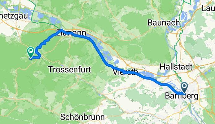 Bamberg ZOB nach Bachstraße