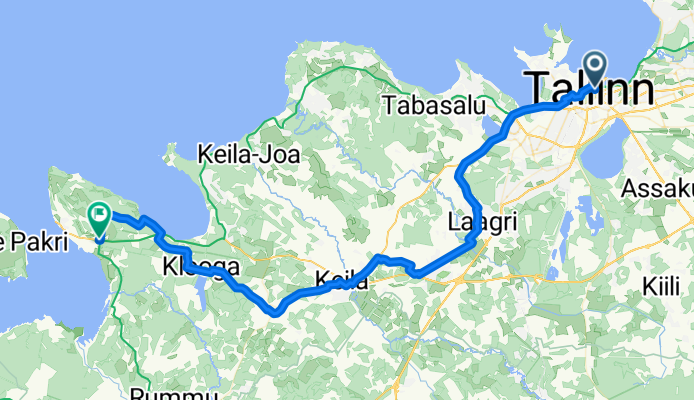 Route to Lääne-Harju vald