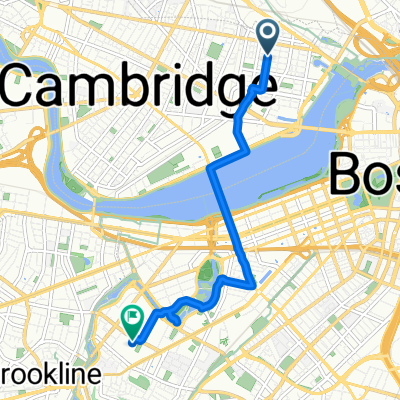 Cambridge St, Cambridge to Longwood Ave, Boston