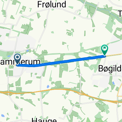 Hammerum Hovedgade, Herning to Bøgildvej, Ikast