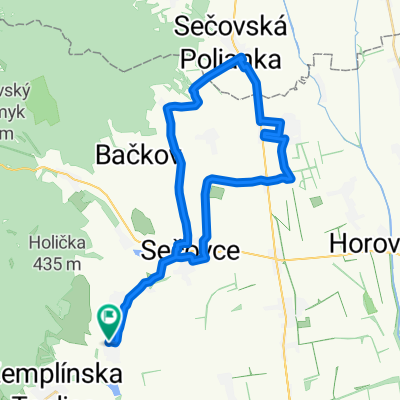 Route in Veľké Ozorovce
