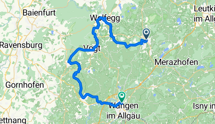 Parkstraße nach Wangen Praßberger