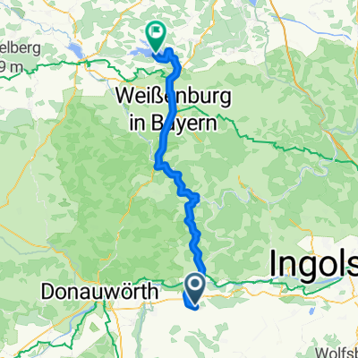 Illdorfer Straße, Burgheim nach Pleinfeld