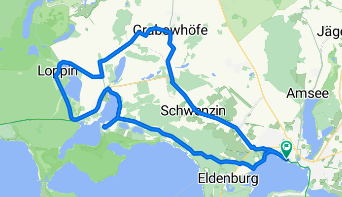 Waren-Jabel-Grabowhöfe-Waren 41,8km