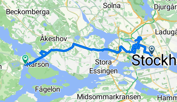 Klarabergsviadukten to Drottningholms Slott