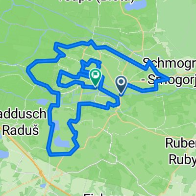 Route in Burg (Spreewald)