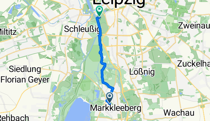 Von Markkleeberg bis Leipzig