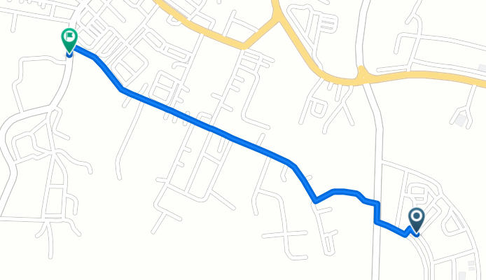 Route to Sekolah Kebangsaan St. Augustine