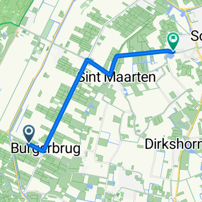 Burgerweg, Burgerbrug nach Wielewaal, Schagen