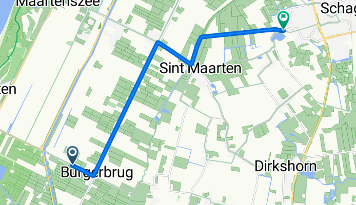 Burgerweg, Burgerbrug nach Wielewaal, Schagen
