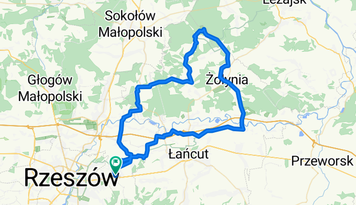 2025.08.11. Krasne - Wola Mała - Białobrzegi - Żołynia - Brzóza Stadnicka - Julin - Rakszawa - Medynia Głogowska - Łukawiec - Krasne