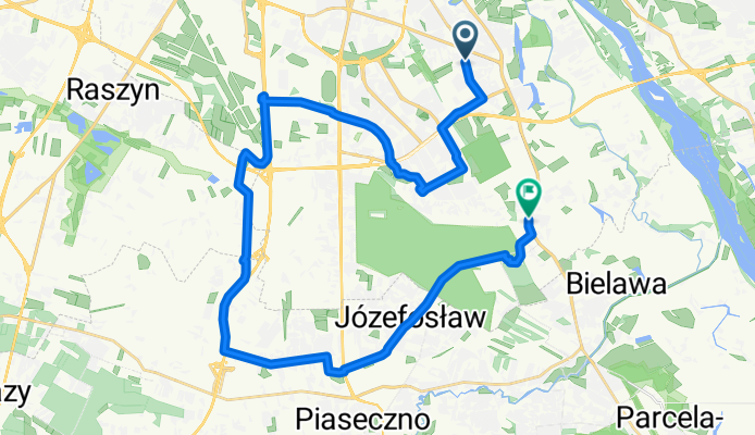 aleja Rzeczypospolitej, Warszawa do Vm-Nl Trasa Nadwiślańska Lewobrzeżna, Warszawa