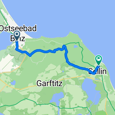 Bahnhofstraße, Binz do Warmbadstraße, Sellin