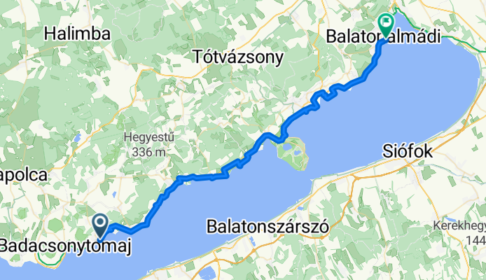 Rózsa utca, Ábrahámhegy - Balatonalmádi
