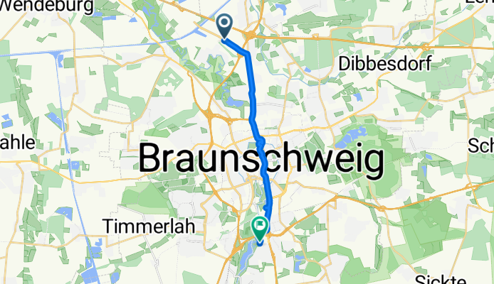 Hansestraße, Braunschweig nach Leipziger Straße, Braunschweig