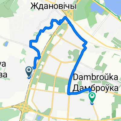маршрут из вуліца Загарадная