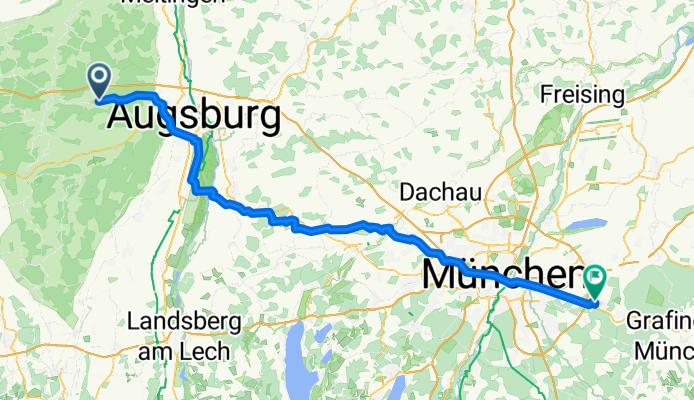 Hauptstraße, Horgau nach Wendelsteinstraße, Vaterstetten