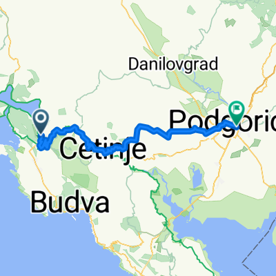 Route to Podgorica
