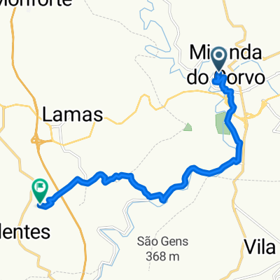Rua das Fontaínhas, Miranda do Corvo nach Podentes, Podentes