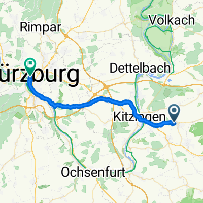 Von Rödelsee bis Würzburg