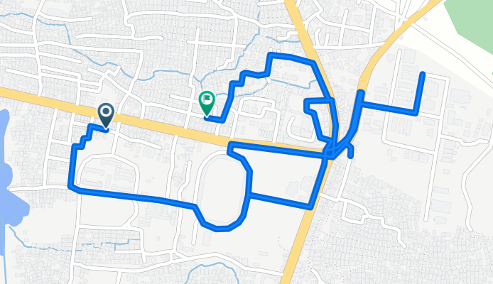 Route in Zanzibar