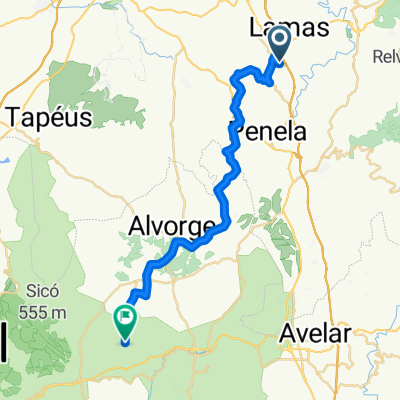 Caminho 1219, Podentes nach Rua da Junqueira, Santiago da Guarda