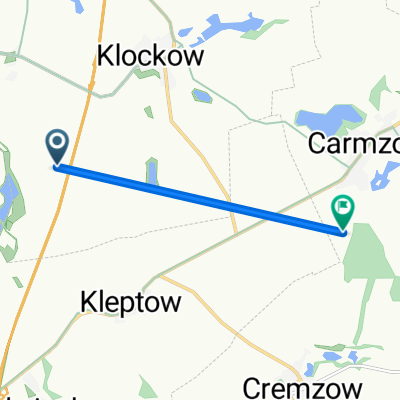 Schönfeld nach Carmzow, Carmzow-Wallmow