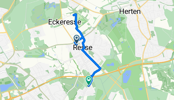 Ewaldstraße, Gelsenkirchen nach Iburger Straße, Gelsenkirchen