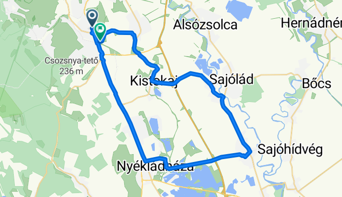 Csabavezér utca, Miskolc - Bogáncs utca, Miskolc