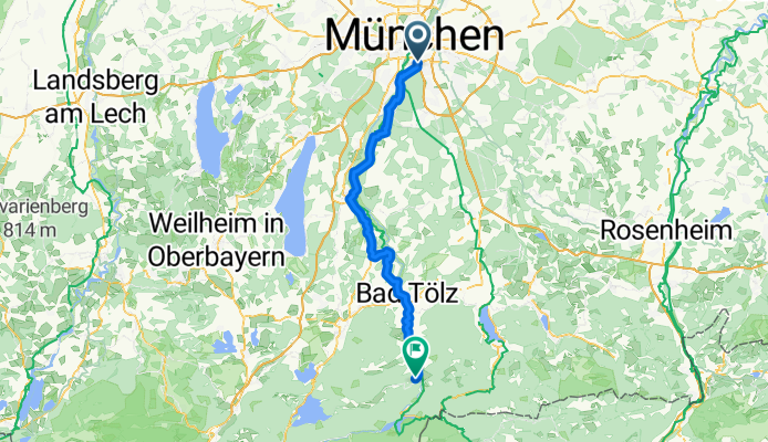 Tegernseer Landstraße, München nach Leger, Lenggries