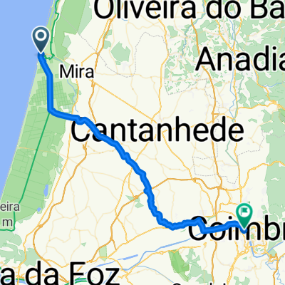 Rua de Raúl Brandão, Praia de Mira to Rua do Modesto, Coimbra