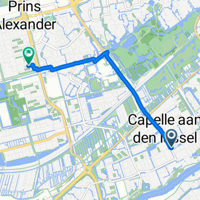 Reigerlaan, Capelle aan den IJssel naar Van Heukelomstraat, Rotterdam