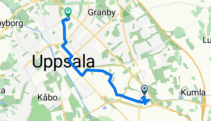 Väg Utan Namn to Kantorsgatan 56B