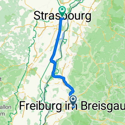 Von Freiburg im Breisgau bis Straßburg