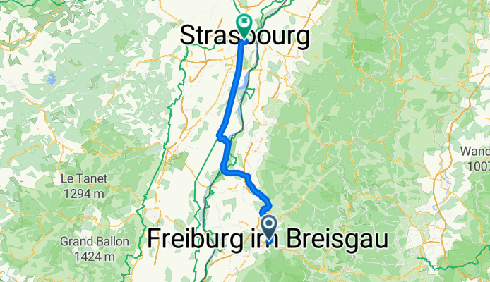 Von Freiburg im Breisgau bis Straßburg