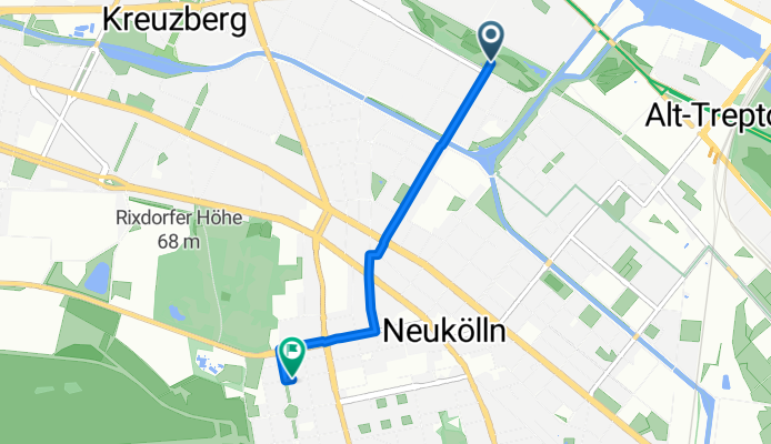 De Falckensteinstraße a Selchower Straße