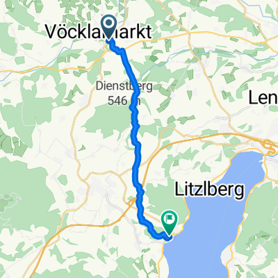 Frankenburger Straße, Vöcklamarkt nach Attersee am Attersee