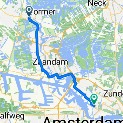 Marktstraat, Wormerveer naar Witbolstraat, Amsterdam