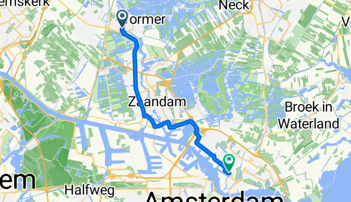 Marktstraat, Wormerveer naar Witbolstraat, Amsterdam