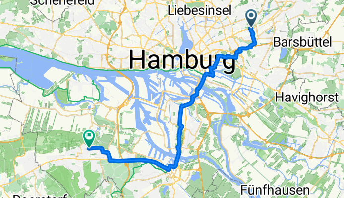 Route in Hamburg