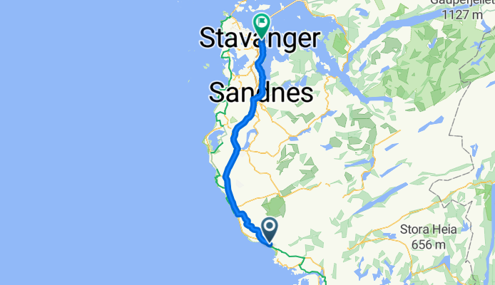 Sirevåg to Fiskepiren, Stavanger